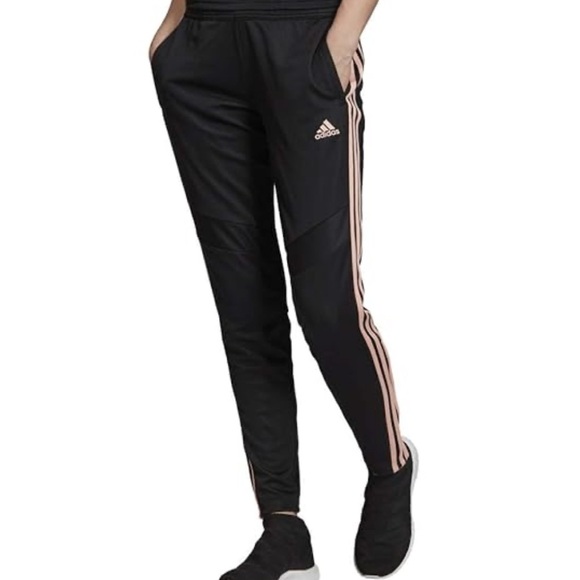 adidas Women's Tiro 21 Track Pant black and pink 3 strip size XS - Picture 1 of 11